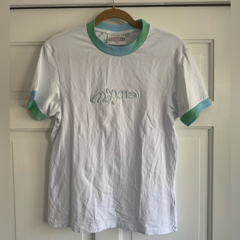 Jaded London White with Blue Trim T-Shirt